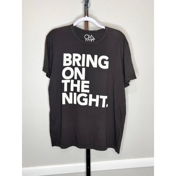 Chaser Other - Chaser Bring On The Night Short Sleeve Crew Neck Graphic Tee Black/White Mens L
